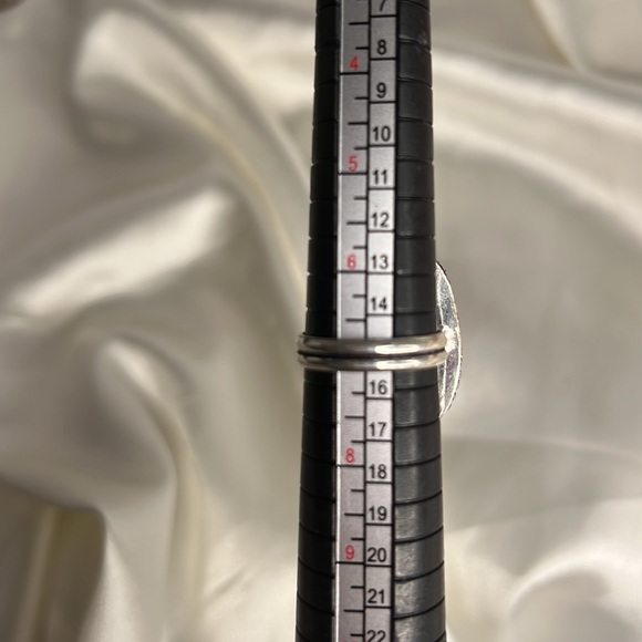 Green Quartz 925 Ring 6.75 - Picture 5 of 5